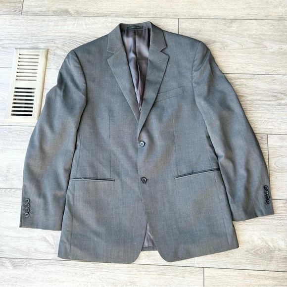 Michael Kors Pure Wool Pinstriped  Blazer in Grey - Picture 3 of 16